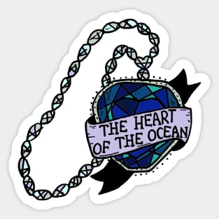 Titanic - The heart of the ocean necklace Sticker